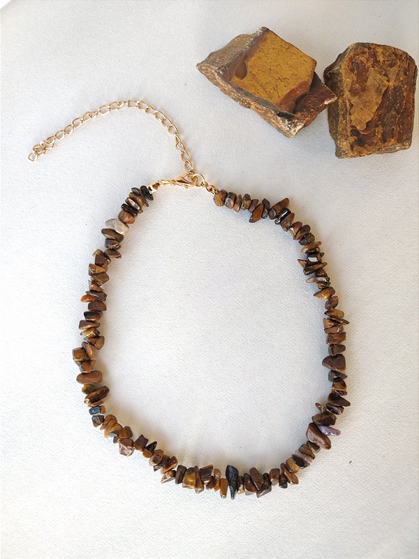 Chocker Olho de Tigre - Proteção e autoestima