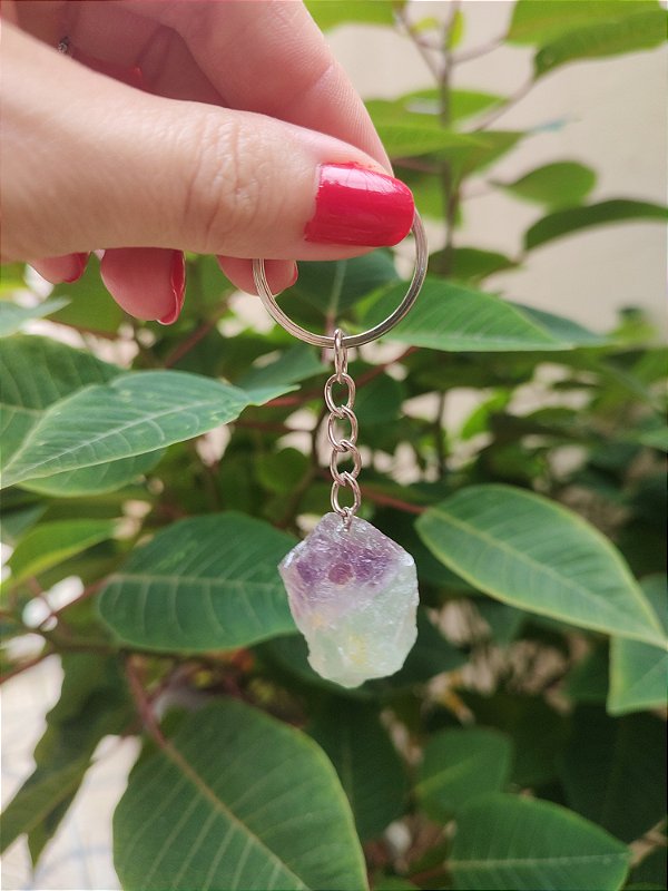 Chaveiro Fluorita - Intuição, autoconfiança, superação