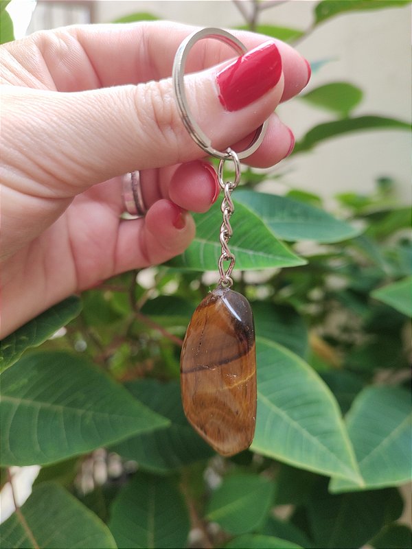 Chaveiro Olho de Tigre - Proteção, autoestima