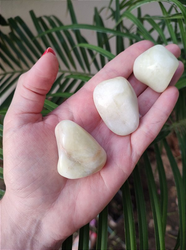 Pedra Rolada Quartzo Enxofre - Limpeza Energética e Revitalização