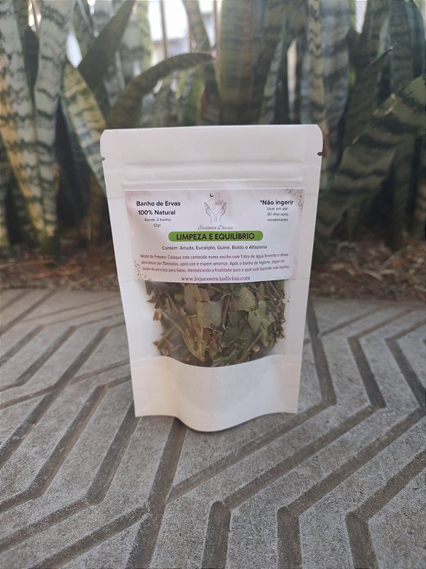 Banho de Ervas - Limpeza e Equilíbrio