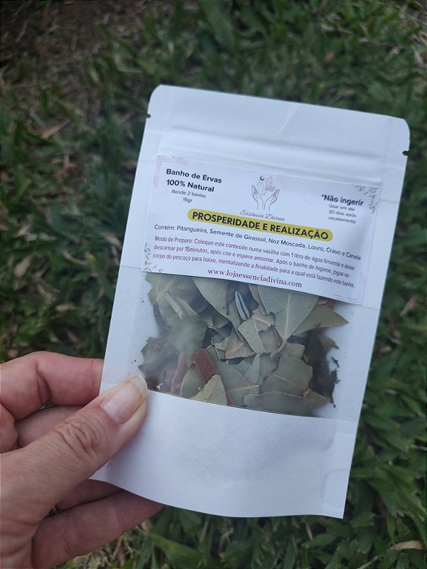 Banho de ervas - Prosperidade e Realização