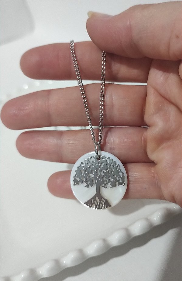 Colar Madrepérola Árvore da Vida - Proteção e amor materno