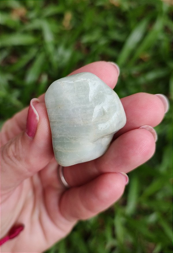 Pedra Rolada Água Marinha - Antiestresse e Antiansiedade