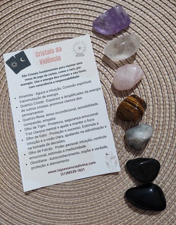 Kit Vidência Pedras Roladas Mini e P