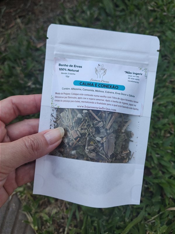 Banho de ervas - Calma e conexão