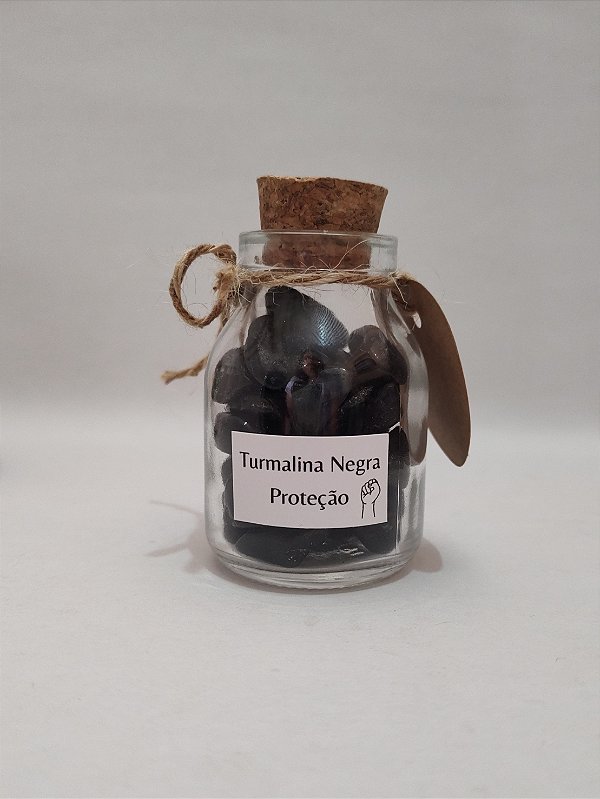 Potinho da Proteção - Turmalina Negra