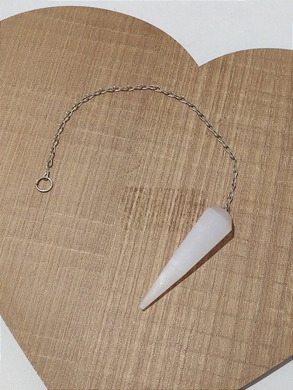 Pêndulo Selenita - Limpeza e purificação energética