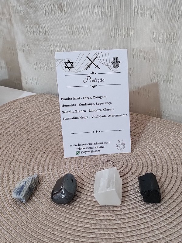 Kit Cristais Proteção