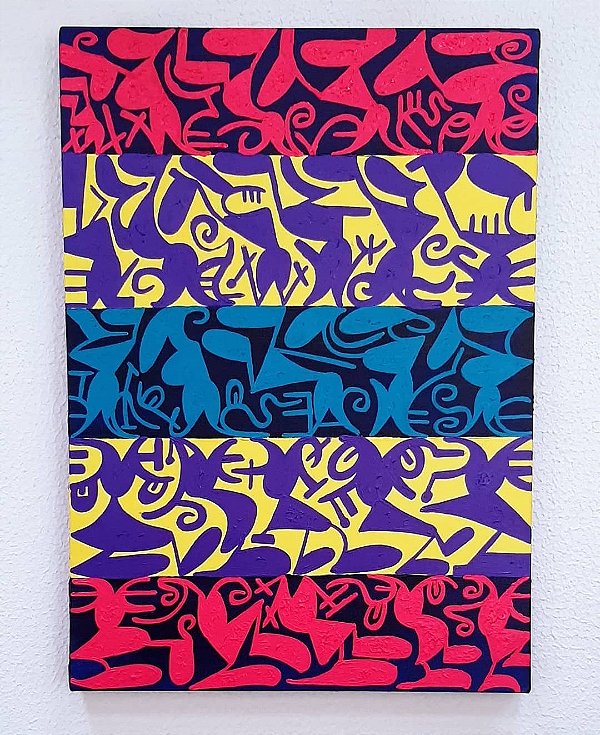 Pintura original. Título: Experimentação Estética N•115