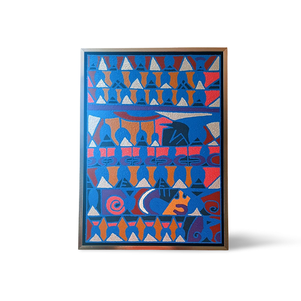 Pintura RIGUES original. Título: Experimentação Estética N• 158