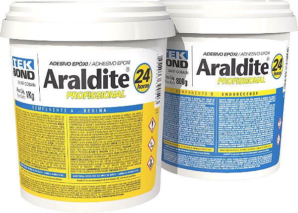 Cola epoxi Araldite profissional  e industrial 24 hs 1,800kg