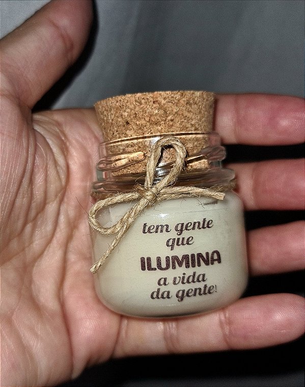 10 Velas Personalizadas no pote 30g com tampa de cortiça