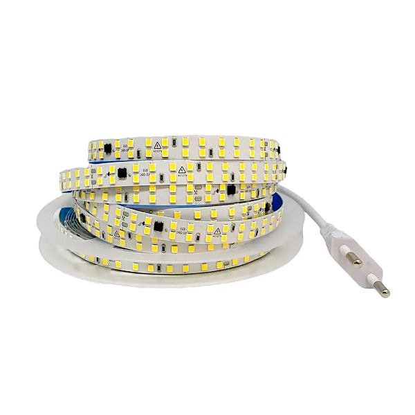 FITA LED 127V 240 LEDS/M 24W/M 2200LM ROLO 10 METROS IP44