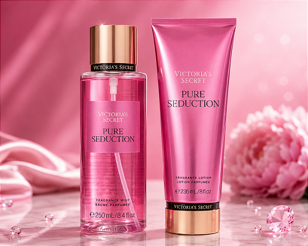 Kit Body Splash 250ml + Creme Hidratante Pure Seduction 236ml Victoria's Secret