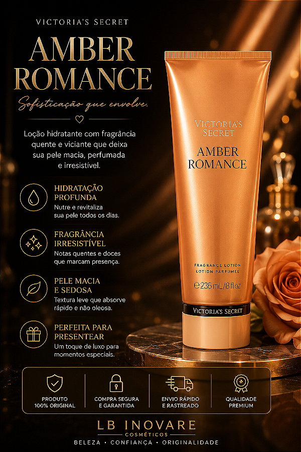 Loção Hidratante Amber Romance 236ml | Original