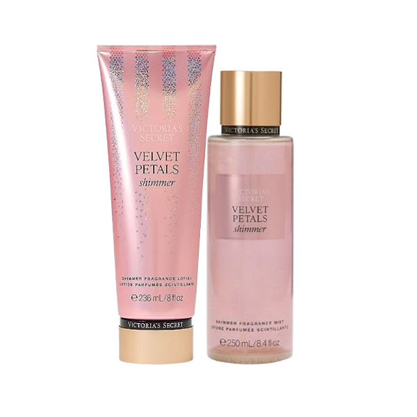 Kit Shimmer Body Splash 250ml + Creme Hidratante Velvet Petals 236ml | Original