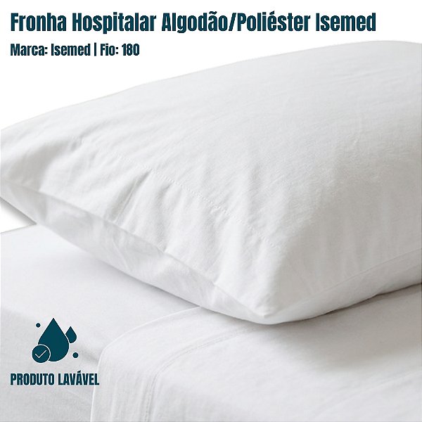 Fronha Hospitalar Fio 180 Algodão/Poliéster Isemed