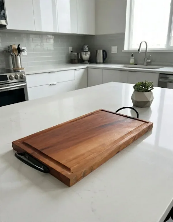 Tábua De Corte Carne E Frios Em Madeira Artesanal Rústica