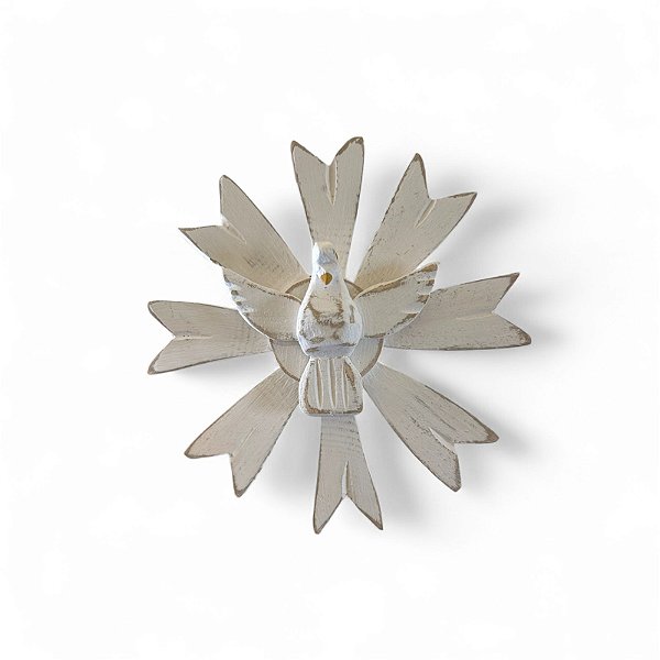 Divino Espírito Santo Madeira Pequeno Para Parede Artesanal