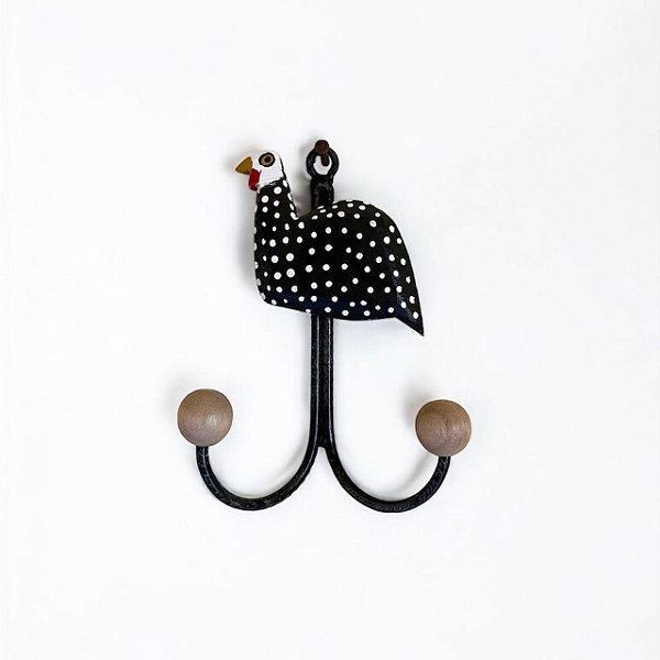 Porta Pano De Prato Galinha Dangola Em Madeira Com 2 Ganchos