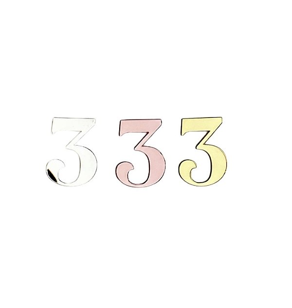 Número 3 - Topo de Bolo Acrílico