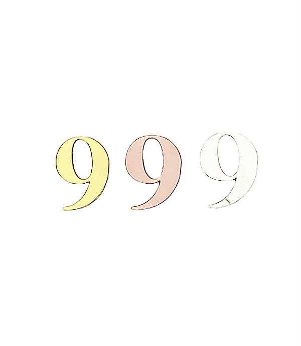 Número 9 - Topo de Bolo Acrílico