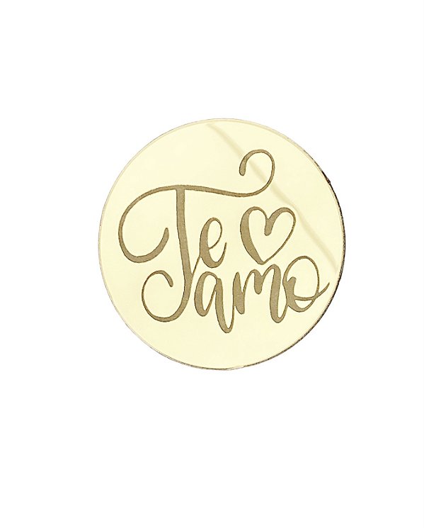 Mini medalhinha Te Amo - 5cm