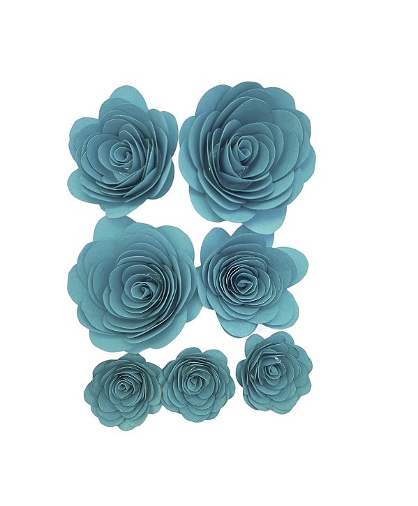 Flor de Papel Tiffany - Topo de bolo