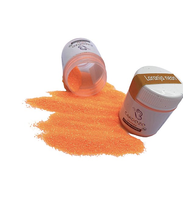 Glitter Cardozo Papers - Laranja-Neon