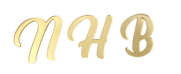 Letras de Acrílico - Dourado