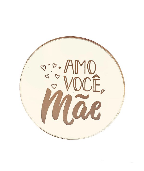 Medalhinha Amo Você Mãe - 5cm