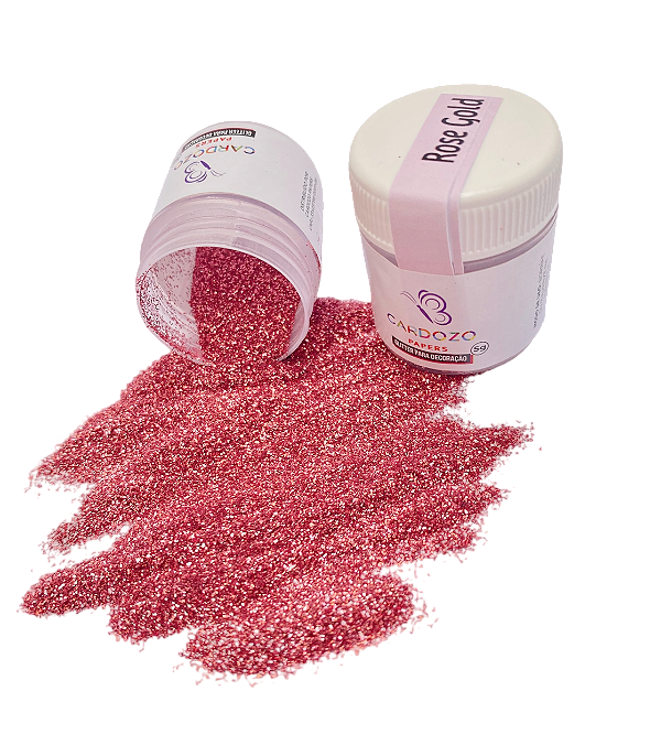 Glitter Cardozo Papers - Rose Gold/rosa seco