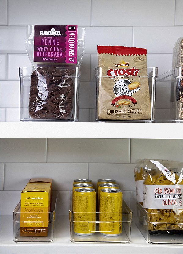 Organizador Clear 30 X 10 X 7 CM Natural