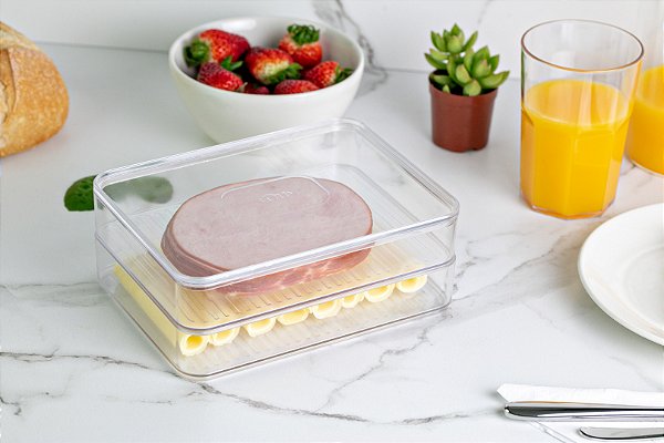 Porta Frios Clear Duplo Natural