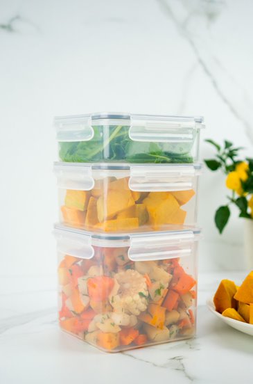 Pote Click Quadrado 1500 mL Natural