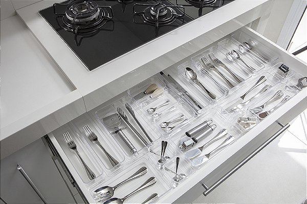 Organizador Diamond 7,5 X 7,5 X 5,2 CM Cristal