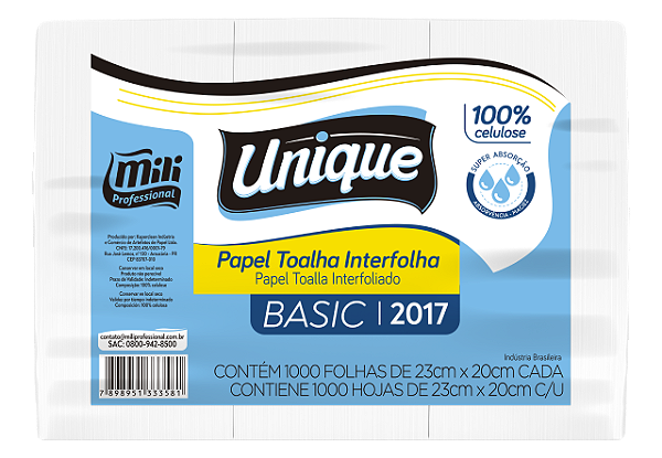 Papel Toalha Interfolha Unique Basic