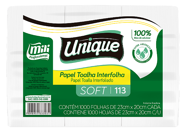 Papel Toalha Interfolha Unique Soft