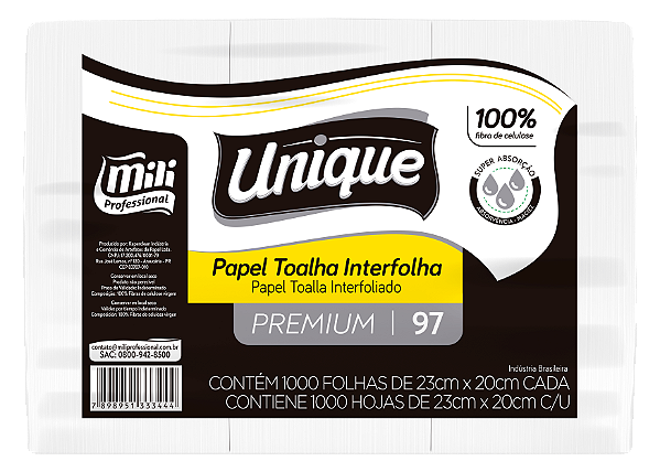 Papel Toalha Interfolha Unique Premium