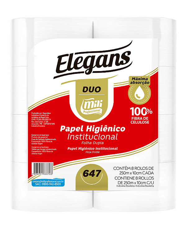 Papel Higiênico Elegans Duo