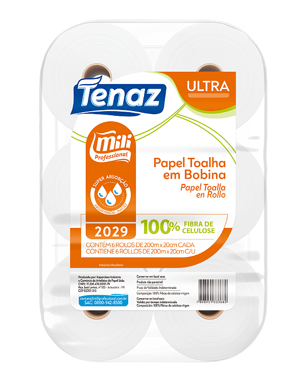 Papel Toalha Bobina Tenaz Ultra