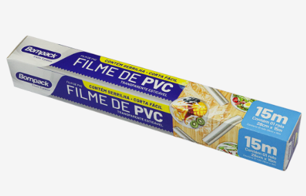 Filme PVC Bompack c/ Serrilha 28cm x 15m