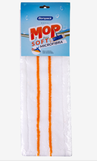 Refil Mop Soft Bompack Microfibra UN