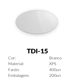 DISCO TOTALPLAST EPS 15CM BRANCO TDI-15 C/400UN