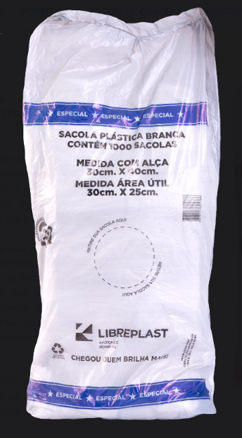 SACOLA PLASTICA BIO 30X40 ESPECIAL C/1000