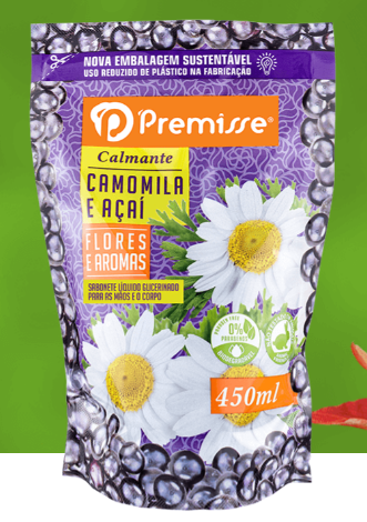 SABONETE PREMISSE ACAI E CAMOMILA REFIL ECO 450ML