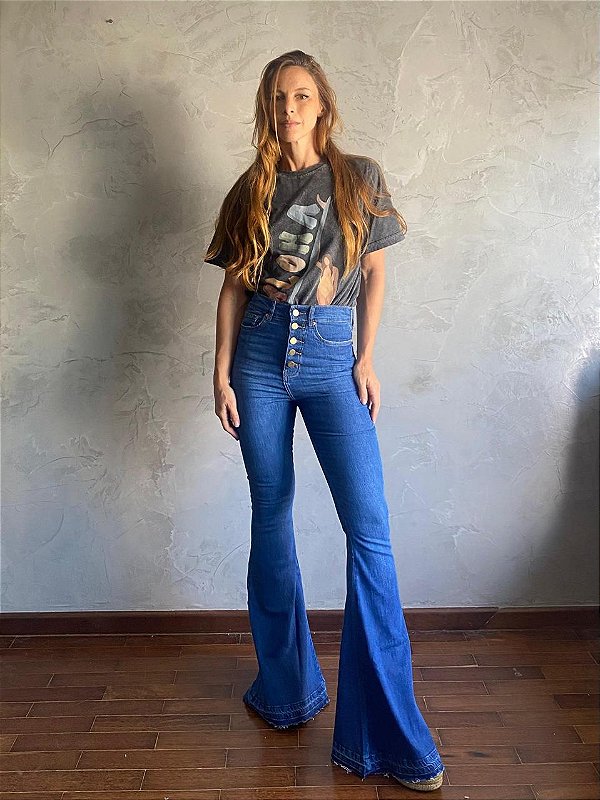 Calça Flare H. W 5 Botões Tradicional