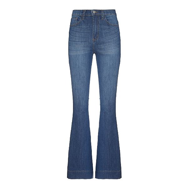 Calça Flare Barra Italiana Jeans