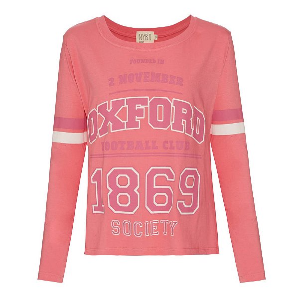 Camiseta Oxford Rosa